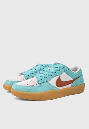 Tenis Skateboarding Aguamarina-Café-Crema NIKE SB Force 58