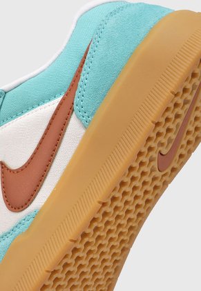 Tenis Skateboarding Aguamarina-Café-Crema NIKE SB Force 58