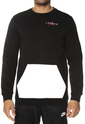Buzo Negro-Blanco Nike Jumpman Air Fleece Crew