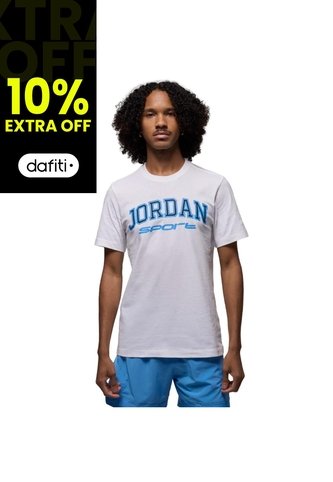Camiseta Jordan Sport Arch Short Sleeve Crew-Blanco Nike
