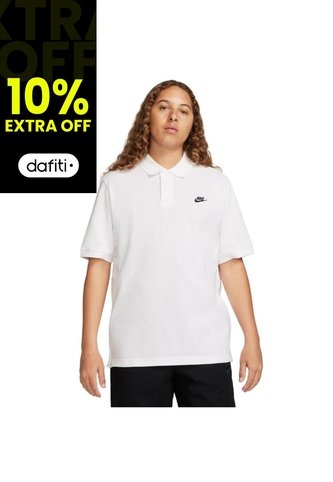 Camiseta Polo Pique Nike Shortsleeve-Blanco Nike