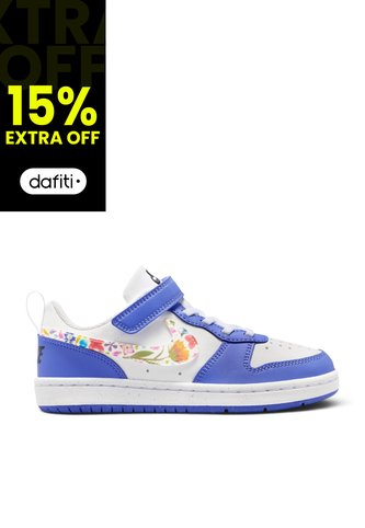 Tenis Nike Court Borough Low Fl Bpv Niño-Blanco/Azul Nike