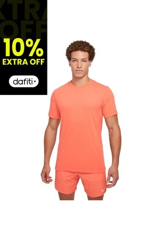 Camiseta Nike Tee Run Division Fa24-Salmón Nike