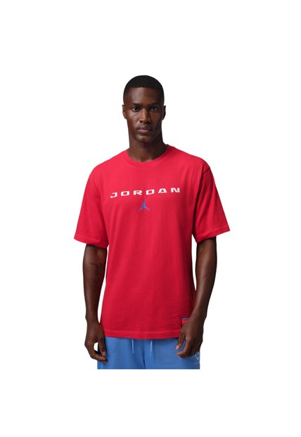 Camiseta Nike Jordan Brooklyn Hombre-Rojo