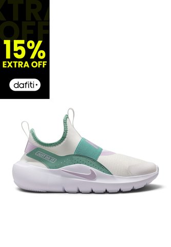 Tenis Nike Flex Runner 4 Gs Niño-Beige/Verde Nike