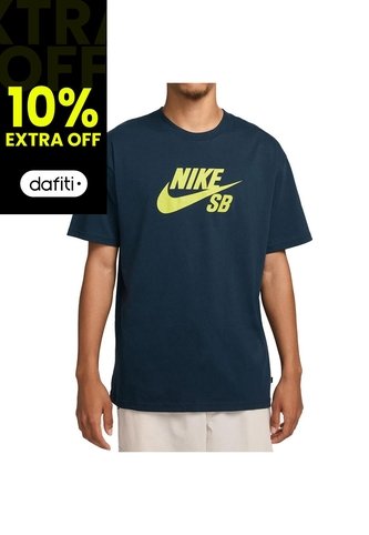 Camiseta Nike Action Sports Tee Logo Hbr-Azul Navy Nike