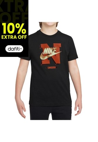 Camiseta Nike K Nsw Tee Futura Hbr Ssnl Niño-Negro Nike