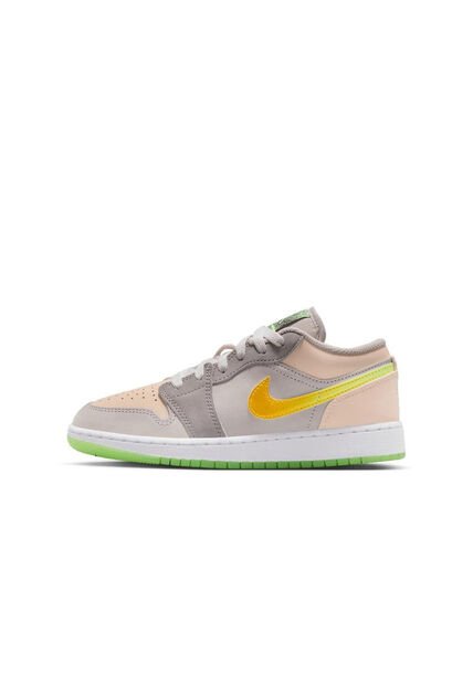 Tenis Unisex Niño Air Jordan 1 Low Sneaker School Gris