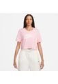 Camiseta Mujer Nike Tee Essential Crop Icon Futura - Rosa de Nike