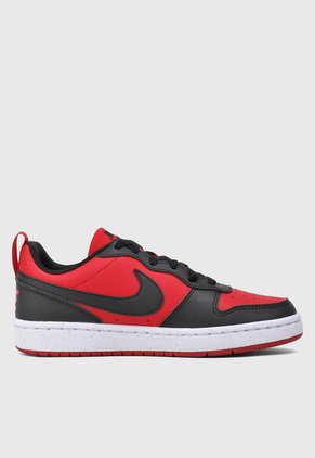 Tenis Lifestyle Rojo-Negro-Blanco NIKE Court Borough Low Recraft