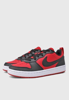 Tenis Lifestyle Rojo-Negro-Blanco NIKE Court Borough Low Recraft