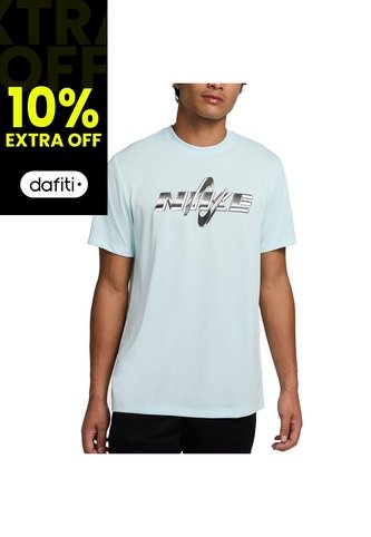 Camiseta Nike M Df Tee Rlgd Gfx-Celeste Nike