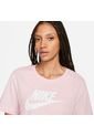Camiseta Mujer Nike Tee Essential Crop Icon Futura - Rosa de Nike