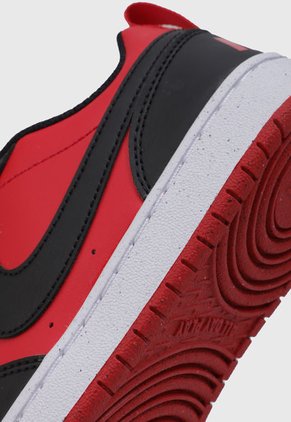 Tenis Lifestyle Rojo-Negro-Blanco NIKE Court Borough Low Recraft