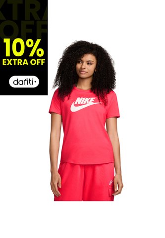 Camiseta Nike Sportswear Essentials Mujer-Rojo Nike