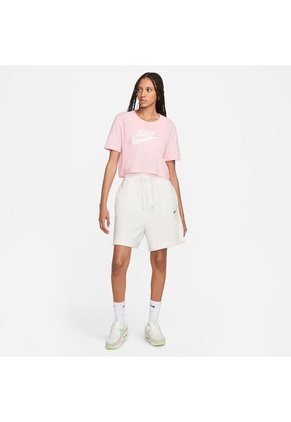 Camiseta Mujer Nike Tee Essential Crop Icon Futura - Rosa