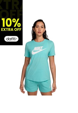 Camiseta Nike Sportswear Essentials Mujer-Celeste Nike