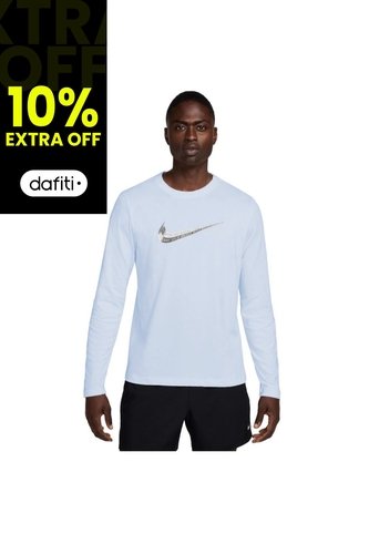 Camiseta Manga Larga Nike Club Hombre-Azul Claro Nike