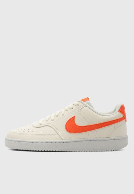 Tenis Lifestyle Beige-Blanco-Naranja NIKE Court Vision Low Next Nature