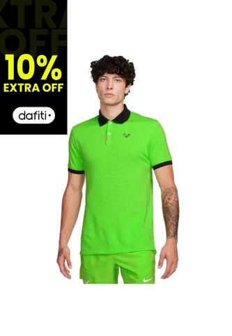 Camiseta Polo Nike Dri Fit Rafa Tennis-Verde Nike
