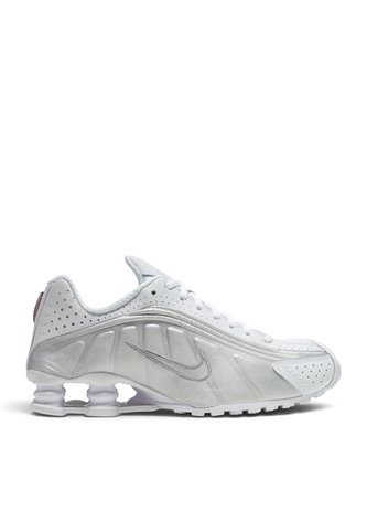 Tenis Nike Shox R4 Mujer-Blanco Nike