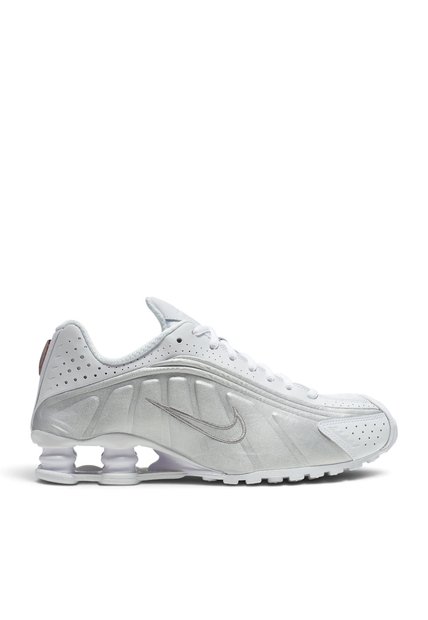 Tenis Nike Shox R4 Mujer-Blanco
