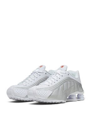 Tenis Nike Shox R4 Mujer-Blanco