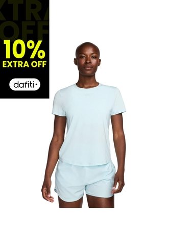 Camiseta Nike Uno Clásico Mujer-Celeste Nike