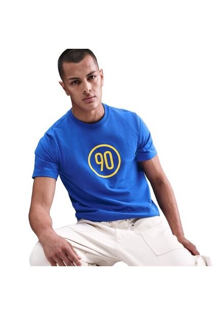 Camiseta Hombre Nike Total 90 Azul