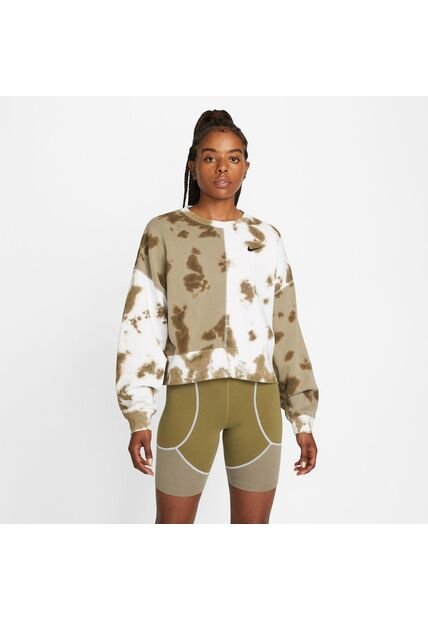 Buzo Mujer Nike Fleece Tie Dye Crew