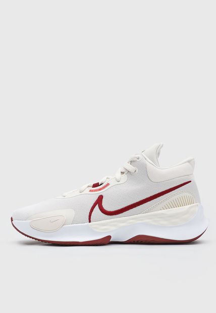 Tenis Basketball Blanco-Vino Tinto-Marfil Nike Renew Elevate III
