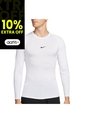 Camiseta Nike Pro Manga Larga-Blanco de Nike