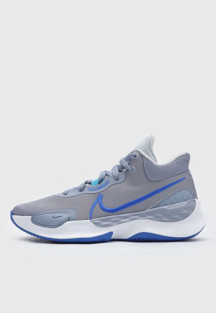 Tenis Basketball Azul Grisáceo-Azul-Blanco Nike Renew Elevate 3