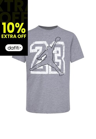 Camiseta Nike Jdb 23 Jumpman Ss Tee Niño-Gris Nike