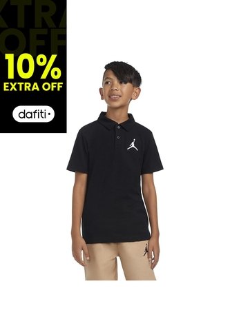 Camiseta Polo Nike Jdb Jumpman Polo Niño-Negro Nike