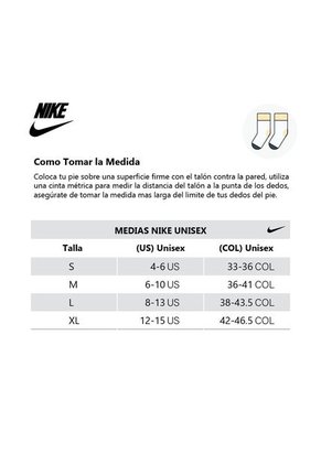 Medias Nike Everydy Cush Crew 6Pr 108 Niño-Blanco/Negro