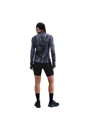 Camiseta Manga Larga Nike Swift Mujer-Negro/Gris