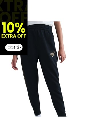 Pantalon Nike Sportswear Club Fleece Niña-Negro Nike