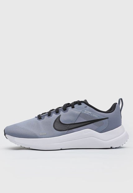 Tenis Running Gris-Blanco-Negro Nike Downshifter 12