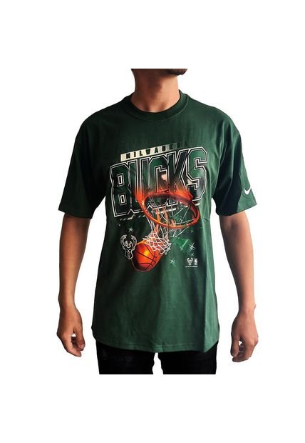 Camiseta Nike Milwaukee Bucks Nba-Verde