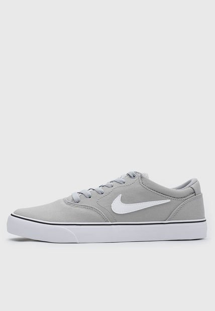 Tenis Skateboarding Gris-Blanco-Negro Nike SB Chron 2 Canvas