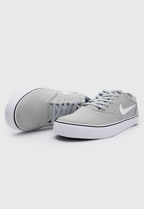 Tenis Skateboarding Gris-Blanco-Negro Nike SB Chron 2 Canvas
