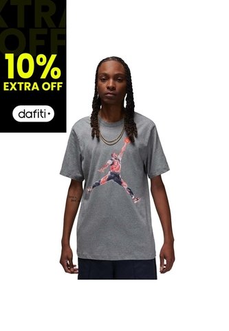 Camiseta Jordan Brand Crew Graphic Tees-Gris Nike
