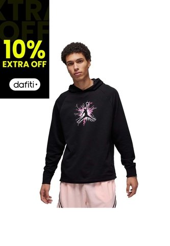 Hoodie Nike Dri Fit Graphic Fleece Pullover-Negro Nike