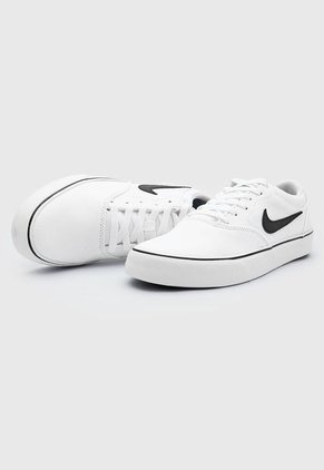 Tenis Skateboarding Blanco-Negro Nike SB Chron 2 Canvas