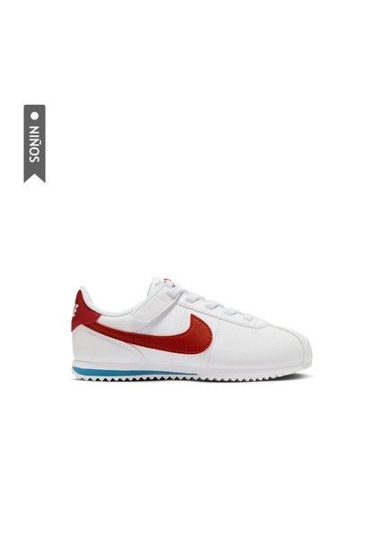 Tenis Nike Kids Cortez Easyon Bpv Niño-Blanco/Rojo