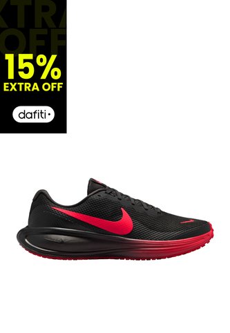 Tenis Nike Revolution 8 Hombre-Negro/Rojo Nike