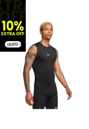 Camiseta Esqueleto Dri Fit Top Sl Tight Others-Negro