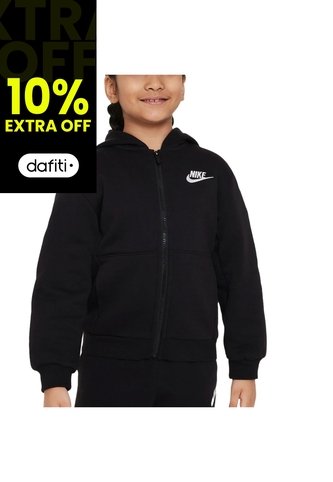 Chaqueta Nike Nsw Club Fleece Lbr Niños-Negro Nike