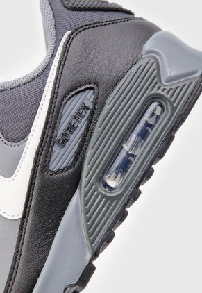 Tenis Lifestyle Negro-Gris-Blanco Nike Air Max 90 GORE-TEX